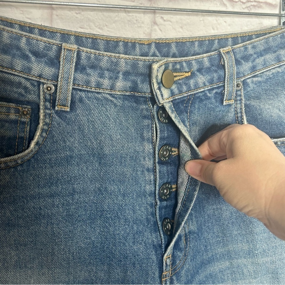 Carmar High Rise Button Fly Bootcut Jeans - Picture 8 of 13
